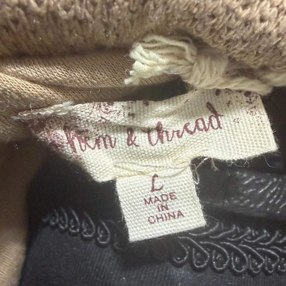 NWT Hem & Thread Womens Brown vest v5